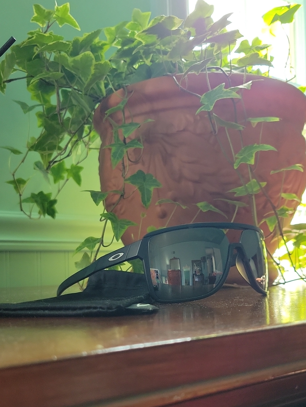 Oakley CASTEL Black Sunglasses with Reflective Gray Lenses